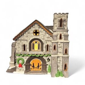 Dept 56 Dickens Village Whittlesbourne Church 1994 Lighted Sz Decor Holiday‎ Vtg
